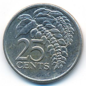 Trinidad & Tobago, 25 cents, 2008