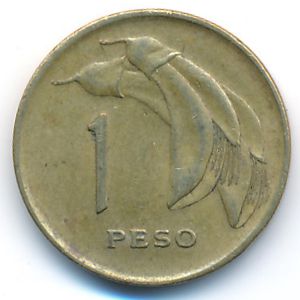 Uruguay, 1 peso, 1968