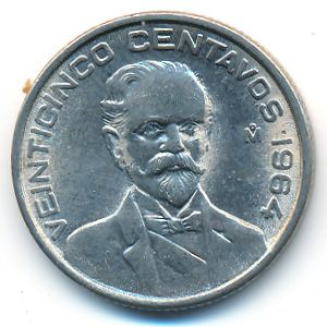 Mexico, 25 centavos, 1964