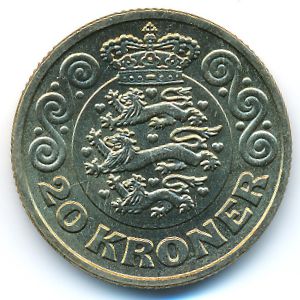 Дания, 20 крон (2013–2020 г.)
