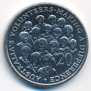 Australia, 20 cents, 2003