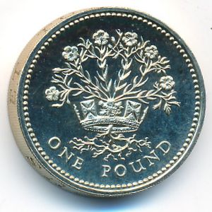 Great Britain, 1 pound, 1986–1991