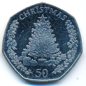 Гибралтар, 50 пенсов (2016 г.)