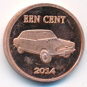 Saba., 1 cent, 2014
