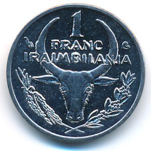 Madagascar, 1 franc, 2002