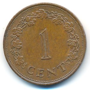 Malta, 1 cent, 1975