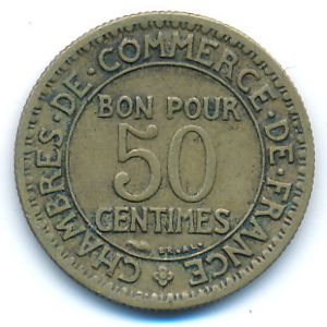 France, 50 centimes, 1924