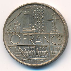 France, 10 francs, 1974–1987