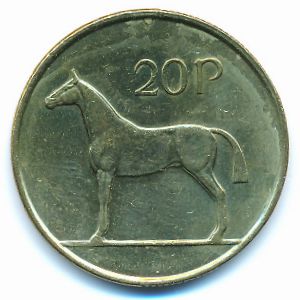 Ireland, 20 pence, 2000