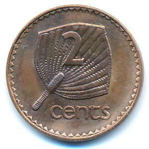 Fiji, 2 cents, 1995