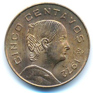 Mexico, 5 centavos, 1972