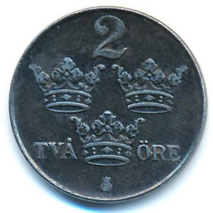 Sweden, 2 ore, 1950