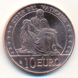 Ватикан, 10 евро (2020 г.)