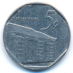 Cuba, 5 centavos, 1994