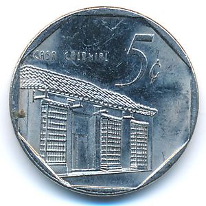 Cuba, 5 centavos, 2000