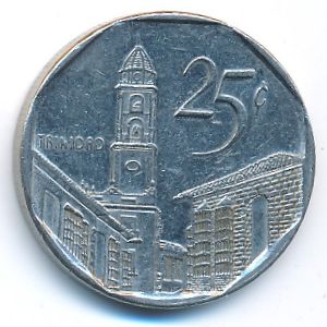 Куба, 25 сентаво (1998 г.)