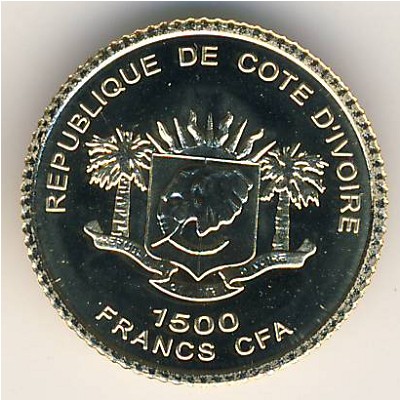 Ivory Coast, 1500 francs CFA, 2006