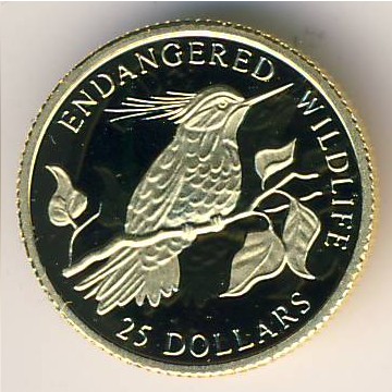 Cook Islands, 25 dollars, 1997