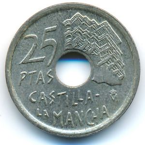 Испания, 25 песет (1996 г.)