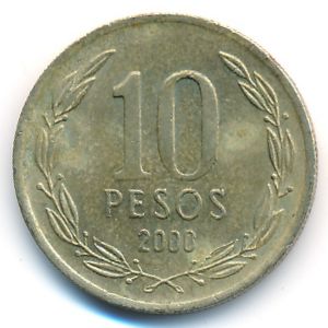 Чили, 10 песо (2000 г.)