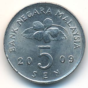 Malaysia, 5 sen, 2009