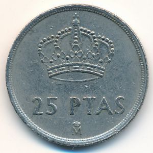 Испания, 25 песет (1983 г.)