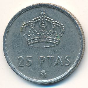 Испания, 25 песет (1983 г.)