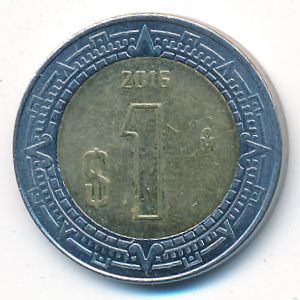 Mexico, 1 peso, 2016