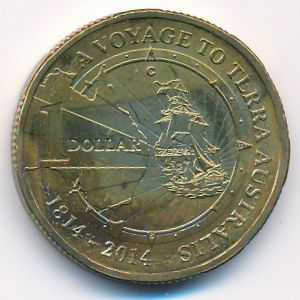 Australia, 1 dollar, 2014