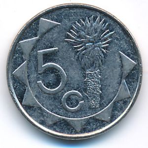 Намибия, 5 центов (2009 г.)