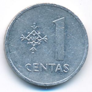 Литва, 1 цент (1991 г.)