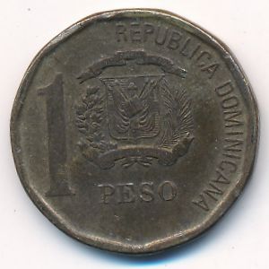Dominican Republic, 1 peso, 2008