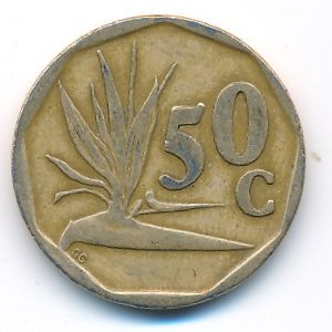 ЮАР, 50 центов (1991 г.)