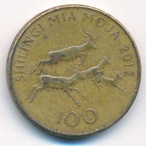 Tanzania, 100 shilingi, 2012