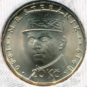 Czech, 20 korun, 2018