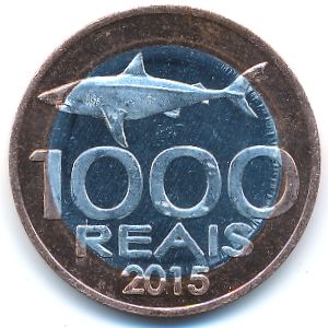 Кабинда., 1000 реалов (2015 г.)