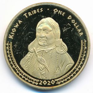 Kiowa., 1 dollar, 2020