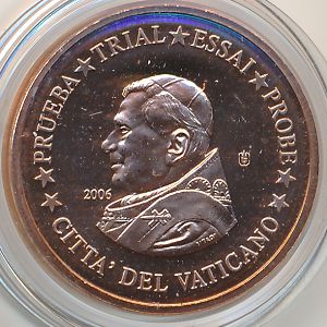 Vatican City., 1 euro cent, 2006