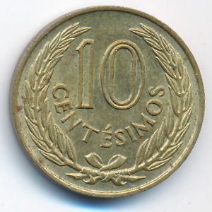 Uruguay, 10 centesimos, 1960