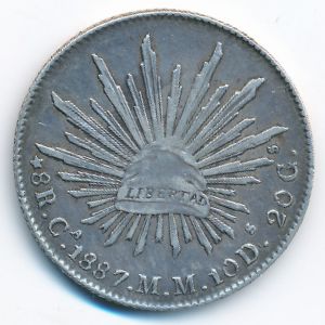 Mexico, 8 reales, 1831–1895