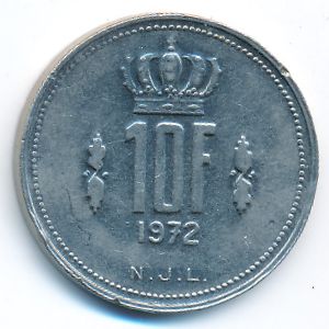 Luxemburg, 10 francs, 1972