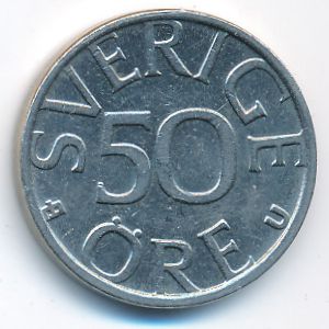 Швеция, 50 эре (1980 г.)