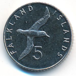 Фолклендские острова, 5 пенсов (2019 г.)
