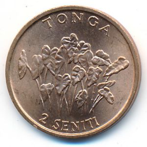 Tonga, 2 seniti, 1981