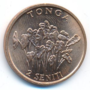 Tonga, 2 seniti, 1981