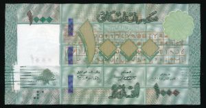 Lebanon, 1000 ливров, 2016