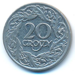 Польша, 20 грошей (1923 г.)