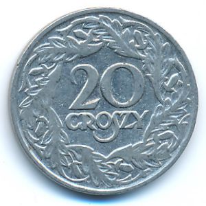 Польша, 20 грошей (1923 г.)