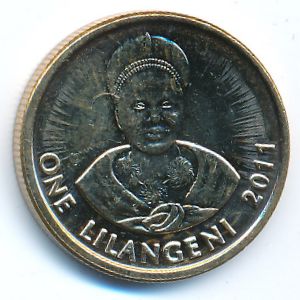 Swaziland, 1 lilangeni, 2011