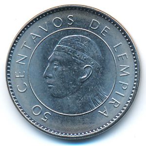 Honduras, 50 centavos, 2007